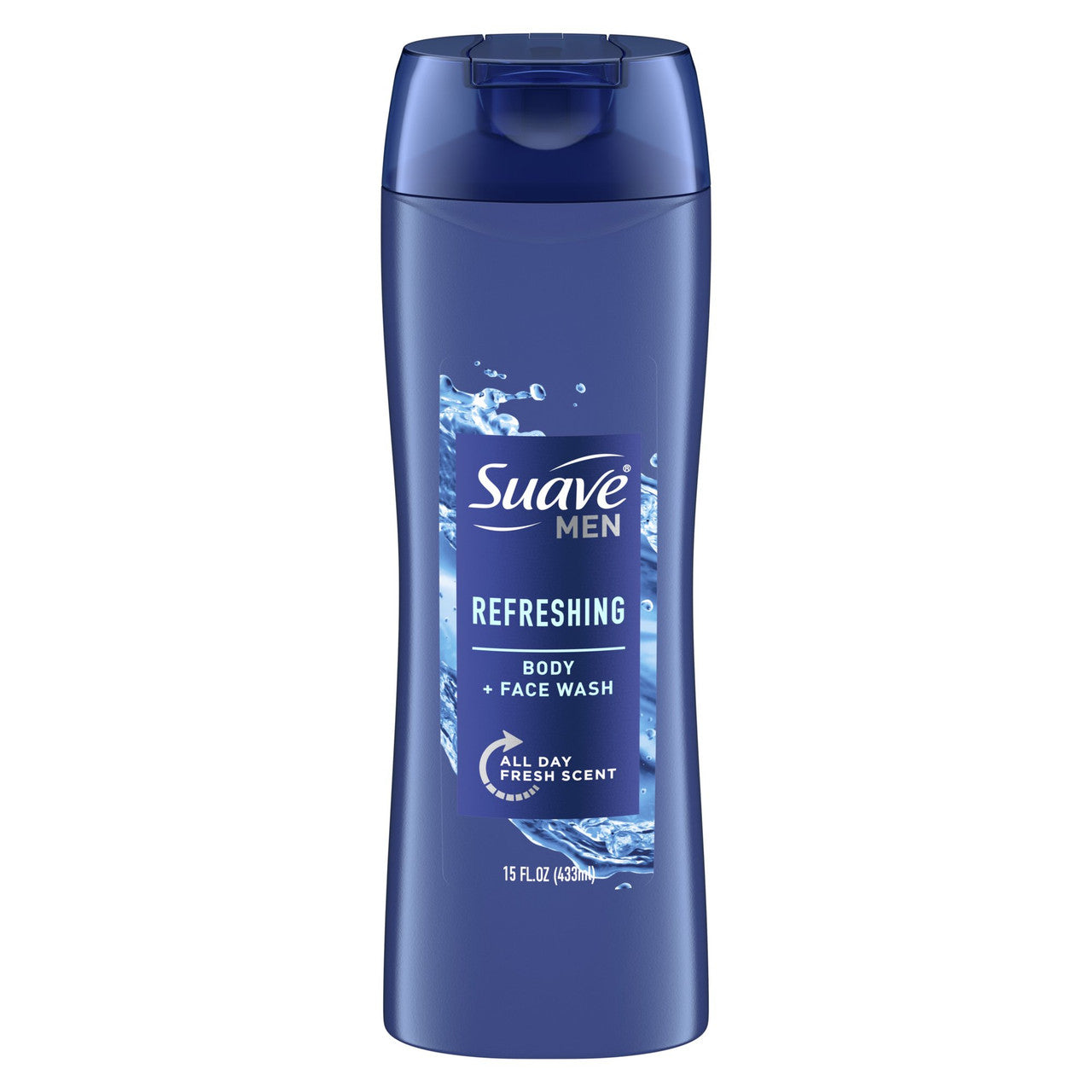 Suave Men Liquid Body Wash And Shower Gel Refresh Fragrance, 15 Oz